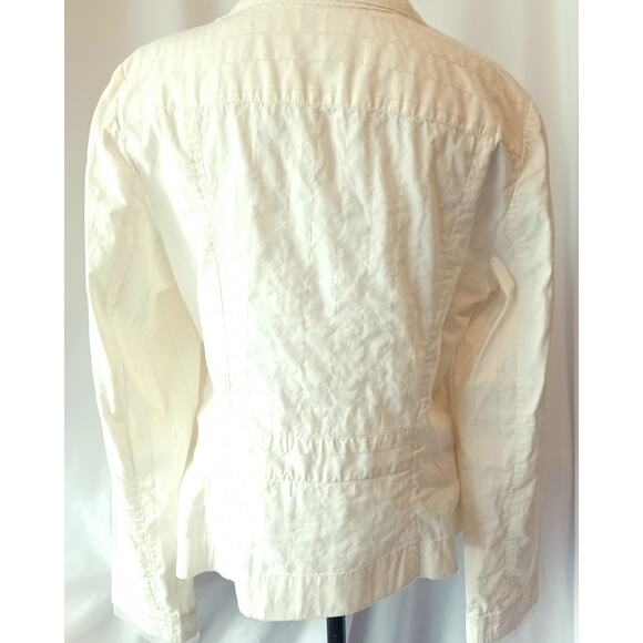Bandolino Y2K Cream Blazer Size 12 - Picture 3 of 7